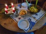 Heilig Abend-Rührei mit Kartoffelsalat (vegetarisch)