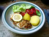 Kabeljau,Tomatensalat,Gurkensalat,Salzkartoffeln,pescetarisch