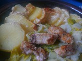 Lauchgemüse,Kartoffelgratin,Lachs
