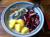 Matjes,Salzkartoffeln,Radicchio,pescetarisch