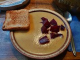 Pastinakensuppe,Rote Beetegemüse (vegetarisch,vegan)