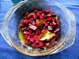 Rotbarsch,Rote Beetegemüse, Kohlrabisalat,Pellkartoffel