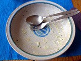 Schwarzwurzel mit Blauschimmel Käsesauce,Ofenkartoffel,Feldsalat