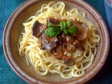 Spaghetti mit Steinpilze +Austernseitlinge