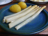 Spargel,Pellkartoffeln,Dessert , vegetarisch