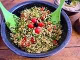 Tabouleh,Baba Ganoush,Quarkspeise