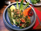 Tabouleh,Ofengemüse,vegan