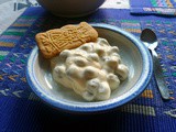 Wiederholung und Heidelbeer Dessert