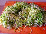 Zucchini Zoodles,Tomaten Sauce