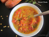 Carrot Kootu, South Indian Style Carrot Kootu