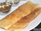 Cholam Dosa or Jowari Dosa or Sorghum Dosa