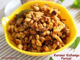 Karunai Kizhangu Poriyal or Suran Stir Fry