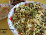 Karunai Kizhangu Sadam or Yam Rice