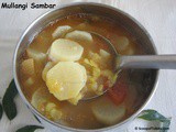 Mullangi Sambar or Radish Sambar