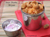 Soya Chunks Biryani or Nugget Biryani