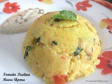 Tomato Pudina Rava Upma or Tomato Mint Rava Upma or Tomato Pudina Upma