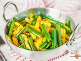 Aloo Peyajkoli Bhaja | Potato Green Onion Stir Fry | Peyanjkoli Recipes