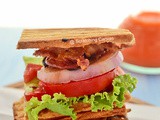 Bacon Mushroom Sandwich using Toaster/Grill