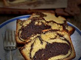 Espresso Chocolate Marble Cake | No Bake No Oven Marble Cake | Chocolate Swirl Bread