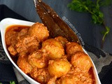 Kashmiri Dum Aloo | Dum Olav | No Onion No Garlic North Indian Aloo Dom