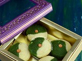 Pesta Sandesh with Butterscotch | Pistachio Butterscotch Fudge | Pista Sandesh