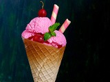 Skinny Vegan Red Grapes Ice-cream | No Churn Ice-cream with two ingredients