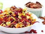 Brussel Sprout Coleslaw with Caramelised Pecans
