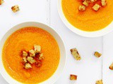 Carrot and Ginger Soup with Marmite Croutons