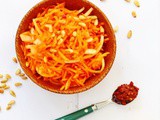 Carrot Salad with Harissa Dressing