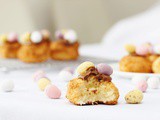 Coconut Macaroons Topped with Mini Eggs