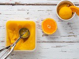 Ginger and Orange Sorbet in the Ice Cream Maker