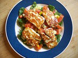 Halloumi Salad, Mexican Style
