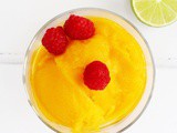 Mango Sorbet with a Hint of Lime