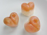 Rhubarb and Fromage Frais Frozen Hearts