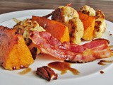 Roast Cauliflower and Butternut Squash Salad with Bacon and Spiced Caramelised Pecans