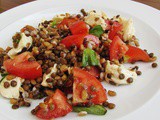 Spelt and Lentil Caprese Salad