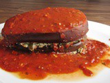 Spinach and Ricotta Aubergine Stacks