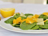 Spinach Citrus Salad with Grapefruit Vinaigrette