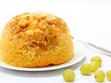 Steamed Gooseberry Pudding in the Slow Cooker