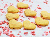 Strawberry Heart Shortbread Biscuits