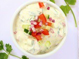 Tomato, Cucumber and Onion Raita