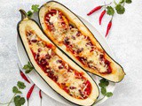 Vegetarian Stuffed Marrow with Veggie Chilli