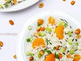 Winter Rice Salad with Mandarins and Peanuts