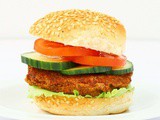 Zesty Lemon and Parsley Kidney Bean Burgers