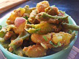 Aloo Barbati Stir Fry Andhra | Spicy Yard Long Beans And Potato Fry