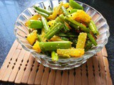 Aloo Peyajkoli Bhaja Bengali | Potato and Onion Stalks Stir-Fry