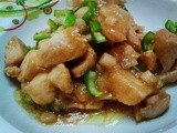 Chicken with Mushroom, & Spring oinion, Ginger