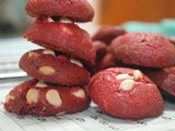 Red Velvet White Chocolate Chip Cookies