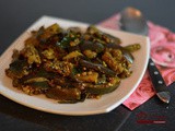 Chettinadu Style Brinjal Stir Fry