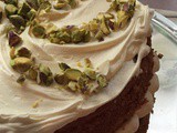 P is for Pistachio, Cardamom & White Chocolate Cake